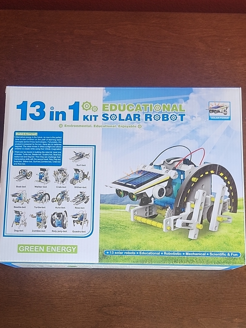 13-in-1 Educational Solar Robot - Science Kit STEM Toy **Missing 2 Pieces**